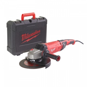 Polizor unghiular 230 mm 2400 W cu sistem frânare rapidă, ambreiaj de siguranță și mâner anti-vibrații Milwaukee AGVKB 24-230 EKX DMS KIT, alimentare Retea 220-240 V