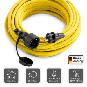 Prelungitor profesional pentru santier, 230V, 3 x 2.5 / 20m - Img 2