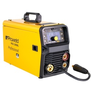 ProWELD MIG 200BL LED Synergetic, MIG/MAG, MMA, Oțel, Inox, Aluminiu, Fontă, 200A