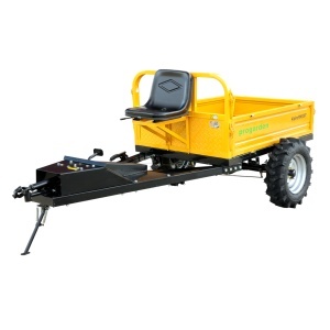 Remorca cu tractiune ProGARDEN Alpine RM500T G2, 500kg, 1 osie, prindere bolt pentru motocultor, roti profil agricol 6.00-12, 4 prezoane - Img 1