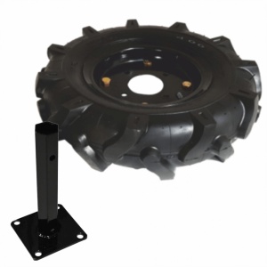 Roata cauciuc 5.00-8 tub hexagonal Ø32mm inclus