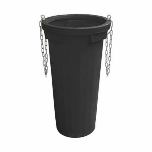 RS Tub standard pentru evacuare deseuri, TEKCNOPLAST (NEGRU)