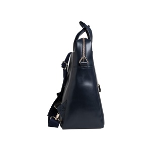 Rucsac din piele laptop 14" Exactive Lady Exacompta 17237E, bleumarin - Img 4