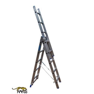 Scara aluminiu RARIS profesionala cu 3 tronsoane tip 3E - Img 1