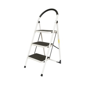 Scară pliabilă din oțel, 3 trepte, 6 kg, 128 cm, sarcina maxima 150 kg