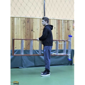 Scara RARIS, rigidizata, electroizolanta, fibra sticla, dubla, trepte late, tip 2NLE - Img 7