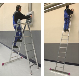 Scara / schela articulata Corda 0,6 x 1,5m, aluminiu, inaltime lucru 4m - Img 4