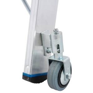Scara Stabilo dubla 2x10 trepte, cu roti - Img 8