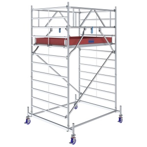 Schela mobila Stabilo S50 1,5 x 2m, aluminiu, inaltime lucru 4.4m, inaltime max. platforma 2.4m - Img 1