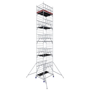 Schela Protec XXL 1,2 x 2m, aluminiu, inaltime lucru 11,3m, inaltime max. platforma 9,3m - Img 1