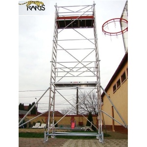 Schele , profesionale, mobile, din aluminiu, cu suprafata podina 2,0x0,7m, Hlucrumax: 4.3-14.3m, tip U2,0 - Img 3