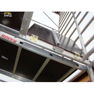 Schele RARIS, profesionale, mobile, din aluminiu, cu suprafata podina 1,6x1,4 m, Hlucrumax: 4,3-14,3 m, tip W1,6 - Img 2