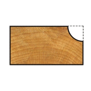 Semifreza de raionat/convex Wolfcraft 3267000, 35x11 mm, tija 8 mm - Img 2