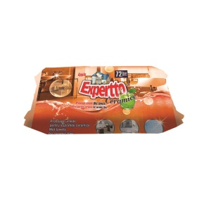 Șervețele umede obiecte sanitare 72/set Expertto