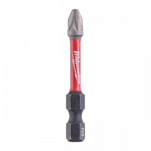Set 10 buc cap surubelnita Pozidrive (PZ) PZ 2 x 50 mm Milwaukee SHOCKWAVE - Img 1