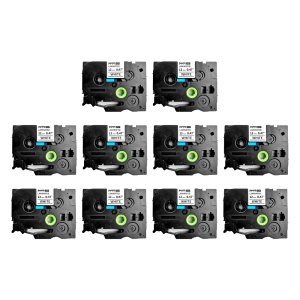 Set 10 Etichete SG compatibile Brother TZe-231 12mm x 8m negru alb Sanco Grup SG