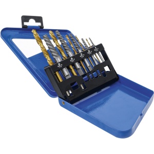 Set 10 extractoare șuruburi şi burghie pe stânga, BGS HSS titan-nitrurat, 2 - 7.5 mm - Img 2