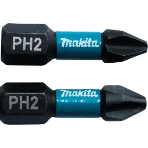 Set 2 biti Makita Impact Black Hex 1/4" 25mm PH2