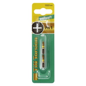 Set 2 Biti PH1 Wolfcraft 1322000, lungime 25 mm - Img 2