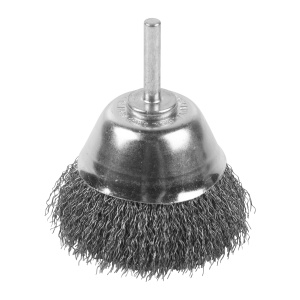 Set 2 perii ondulate tip cupa cu tija Milwaukee 70x25mm, otel, 0.3mm - Img 1