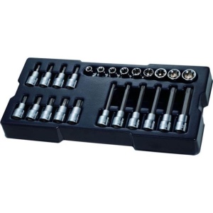 Set 24 capete insurubare torx Stanley STMT1-74176, antrenare 1/2", in modul pentru sertare - Img 1
