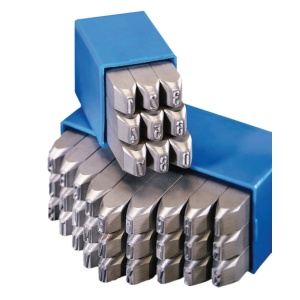 Set 27 poansoane litere mari HEIDENPETER 3 mm SKL