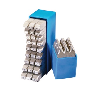 Set 27 poansoane litere mari HEIDENPETER 5 mm R