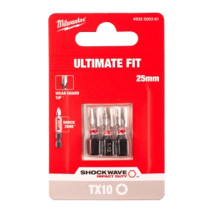 Set 3 biti de impact Milwaukee Shockwave Impact Duty™, TX10x25mm - Img 2