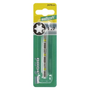 Set 3 biti pentru insurubat TX27 Wolfcraft 2479000, prindere E63, lungime 25 mm - Img 2