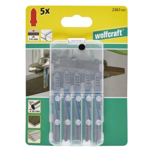 Set 5 panze pentru fierastrau pendular Wolfcraft 2367000, prindere in T, pentru metal, adancime taiere 3 - 6 mm - Img 2