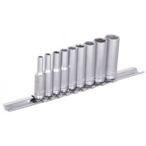 Set 5 piese Unior capete chei tubulare 3/8” heg.exterior pe sina 4-10mm