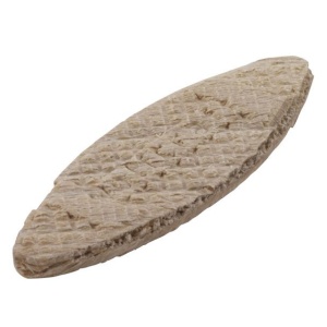 Set 50 placute din lemn pentru imbinare, tip biscuite nr. 0 Wolfcraft 2921000 dimensiuni 45x15x4 mm, pentru materiale cu grosimi cuprinse intre 10-12 mm - Img 1