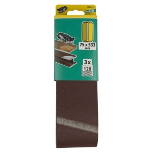 Set 6 benzi de slefuit Wolfcraft 1922000, pentru lemn si metale, Gr. A120 , 75x533 mm - Img 2