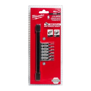 Set 6 buc. cap cheie tubulară cu bit Hex ¼″, sistem metric - Img 4