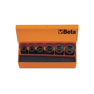 Set 6 piese BETA tubulare de impact 1/2'', 13-24mm
