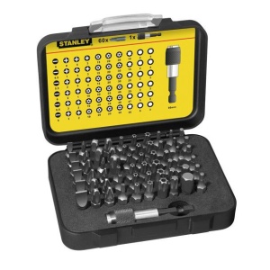 Set 61 piese biti Stanley, 25 mm, 1/4"