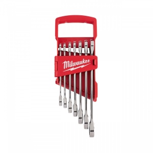 Set 7 chei combinate cu clichet Milwaukee MAX BITE™ Milwaukee 3/8”-3/4”