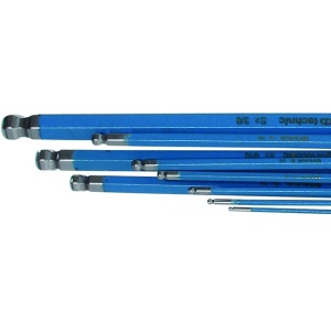 Set 9 chei imbus tip L cap sferic extra-lungi, magnetice, 1/16" - 3/8" - Img 4