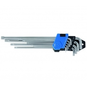 Set 9 chei Torx lungi tip L, extra lungi, T10 - T50, cromate - Img 4