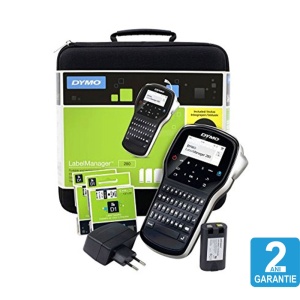 Set Aparat de etichetat (imprimanta etichete) DYMO LabelManager 280P QWERTY kit cu servieta conectare la PC 2091152 - Img 2