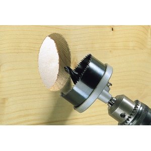 Set carote standard Wolfcraft 2160000, cu 7 carote cu diametre multiple: 25, 32, 38, 45, 50, 56, 62 mm, adancime de taiere 33 mm, tija triunghiulara - Img 6