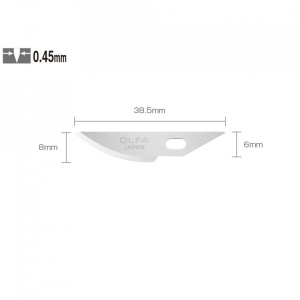 Set KB4-R/5 - lame japoneze decoratiuni, 5 bucati, Olfa - Img 1