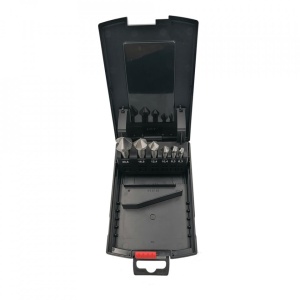 Set-Trusa Teșitoare cu coada cilindrică, DIN 335 - 90⁰ - 6 piese, 6.3, 8.3, 10.4, 12.4, 16.5 si 20.5 mm
