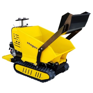Stager RMT500SI roaba cu motor termic cu incarcator frontal 9CP, 500kg, senile - Img 1