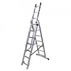 STR307 Scara tripla 7 trepte, 1.98 m aluminiu - Img 2