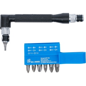 Surubelnita unghiulara BGS cu 7 biti dubli, antrenare la ambele capete inbus 6.3 mm (1/4") - Img 3