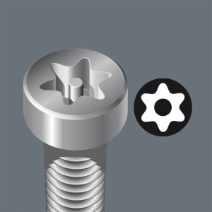 Surubelnita Wera 367 TORX BO TX10 A 80 mm , Kraftform Plus, protectie anticoroziva, securitate cu pin central - Img 2