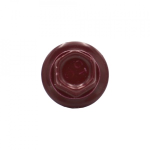 Suruburi Autoforante cu cap hexagonal, DIN 7504K, filet lemn (OFA), RAL 3005 +saiba EPDM, 4.8x20mm, 250 bucati - Img 4