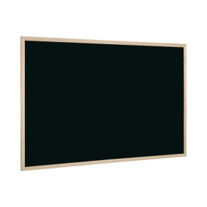 Tablă neagră cu ramă din lemn 80 x 60 cm Bi-Silque
