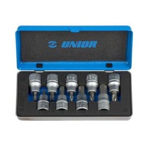 Trusa 9 piese Unior capete chei tubulare 1/2”